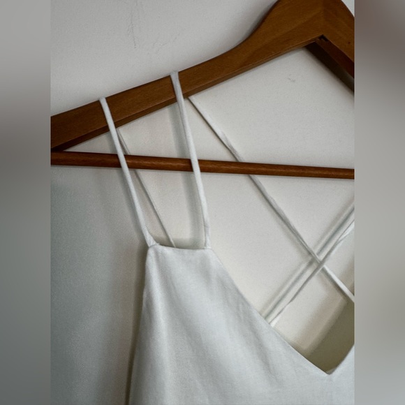 100% Cotton Dress - Crisscross Tie Back with Stitched Geometric Pattern - Picture 5 of 11